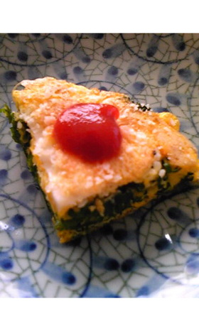 パセリたっぷりの卵焼き☆お弁当に☆