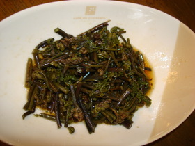 わらびの保存法＆食べ方：ポン酢ごま油あえ