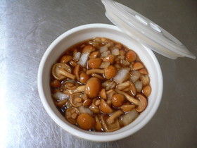 なめこの醤油漬け♪