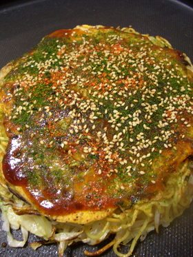 キャベツたっぷり☆広島風お好み焼き
