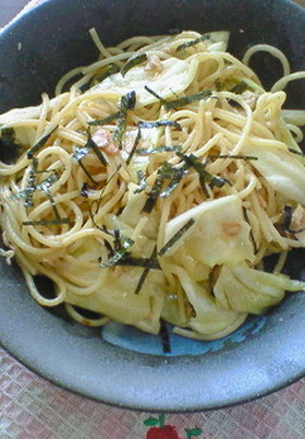 簡単おいしい！キャベツとツナの和風パスタ
