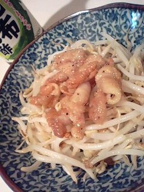 鶏皮をポン酢で・・・
