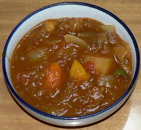 圧力鍋で牛すじ肉と野菜のカレー