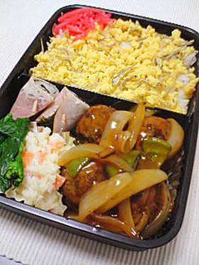 お弁当に！肉団子の酢豚風