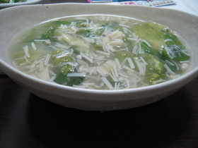 簡単!! しゃきしゃきレタスの帆立スープ