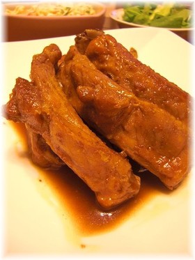 激ウマ♪豚スペアリブのハニーマスタード煮