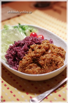 豆腐入りドライカレー