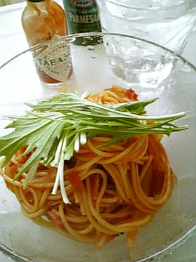 ♡ベーコンと新たまねぎのトマトパスタ♡
