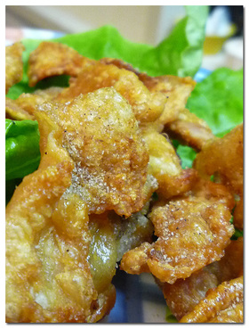 鶏の皮 ♪ おせんべい ♪