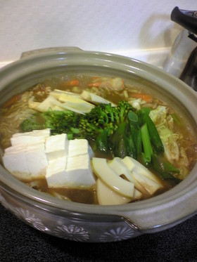 たけのこ入りカレー鍋☆切るだけ楽～早～