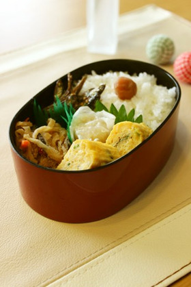 お弁当に☆ネギだし卵焼き