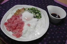 とってもヘルシー♪ねばねば丼