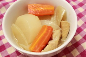大根と鶏皮de洋風おでん♡