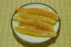 夏蜜柑の皮の砂糖煮