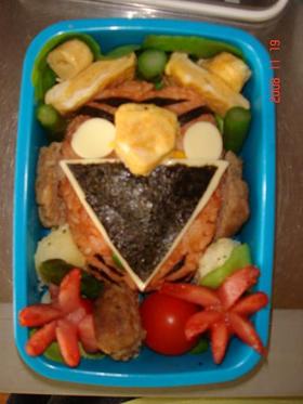 簡単キャラ弁☆ゴーオンジャー☆レッド