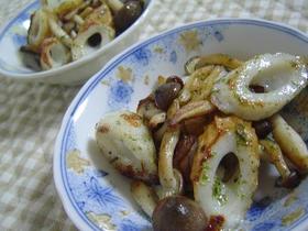 簡単☆ちくわとしめじのマヨ海苔焼き