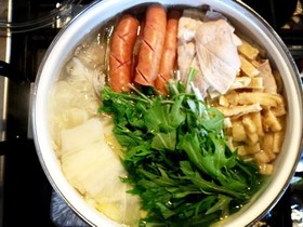 水菜の塩鍋