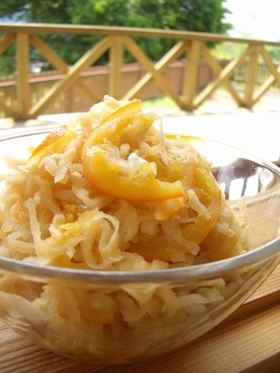 切り干し大根のレモン煮