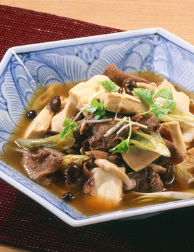 レンジ肉豆腐
