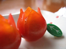 お弁当に❤チューリップのお花(・ω・)✿