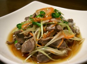 簡単！さっぱり♬砂肝の中華風ポン酢和え