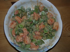 海老とそら豆のｵｰﾛﾗｿｰｽ☆
