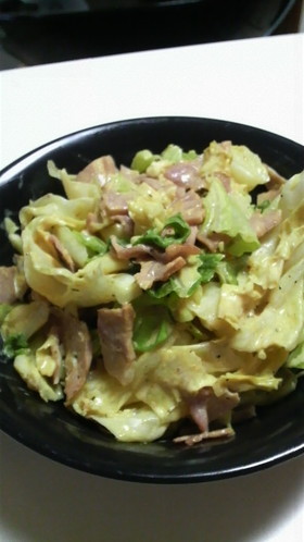レンジでチン☆キャベツのマヨカレー