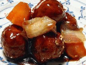 肉団子の甘酢炒め