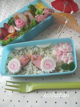 ☂かたつむりのお弁当☂(キャラ弁）