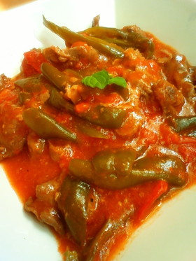 レンジで簡単★牛肉のさっぱりトマト煮★