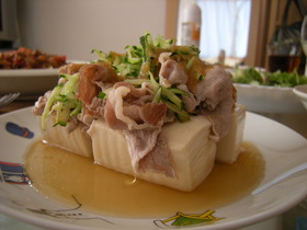 5分レシピ！豚しゃぶ豆腐