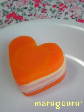 お弁当に♡人参ハムチー♡のミルフィーユ？