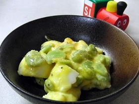そら豆と玉子のサラダ♪