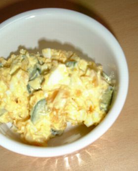 すごくおいしい!カボチャとゆでたまごのサラダ