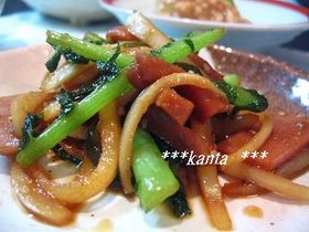 ウインナーと大根の皮キンピラ