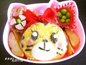 キャラ弁＊しまじろうの妹はなちゃんにぎり