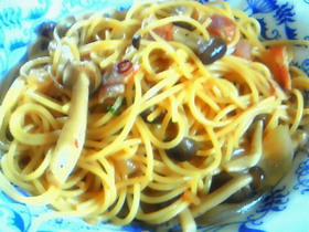 大葉にんにく醤油de和風パスタ