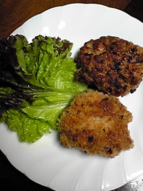 激ウマ♪　エビ豚バーグ　