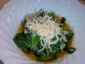 ホウレン草の煮浸し
