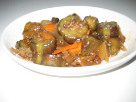 焼き肉のたれ✿なんちゃってすぎる麻婆茄子