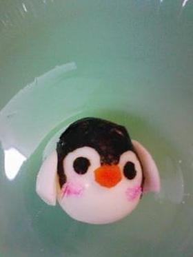 キャラ弁？うずらのペンギンちゃん