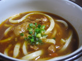 残り物のカレーをリメイク！カレーうどん