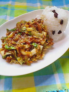キャベツとひき肉だけのカレー♪♬♫