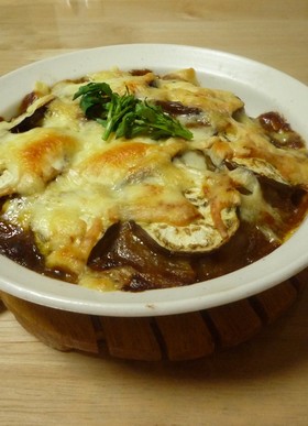 カレーの後のお楽しみ❀なすドリア！