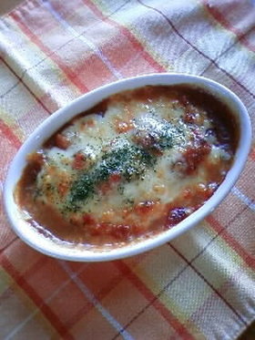 残り物カレーで焼きカレー