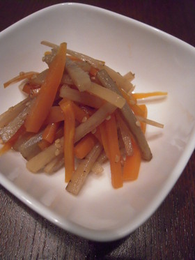 手抜ききんぴらごぼう<お弁当に作り置き>