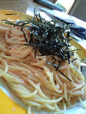 うちのたらこパスタ