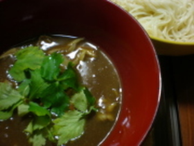 残りものカレーdeカレーつけ素麺