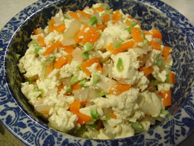 ヘルシー簡単炒り豆腐風。