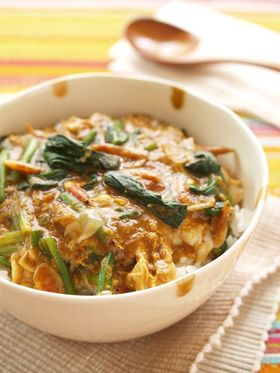 カルシウムたっぷり！カレーかき卵丼